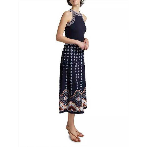 NEW CARA CARA sandrinna dress in jules navy - Picture 3 of 8